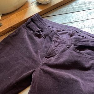 J Brand Skinny Leg Corduroy Merlot Size 28
